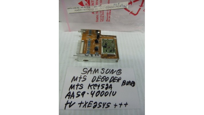 Samsung AA59-40001U MTS decoder board .